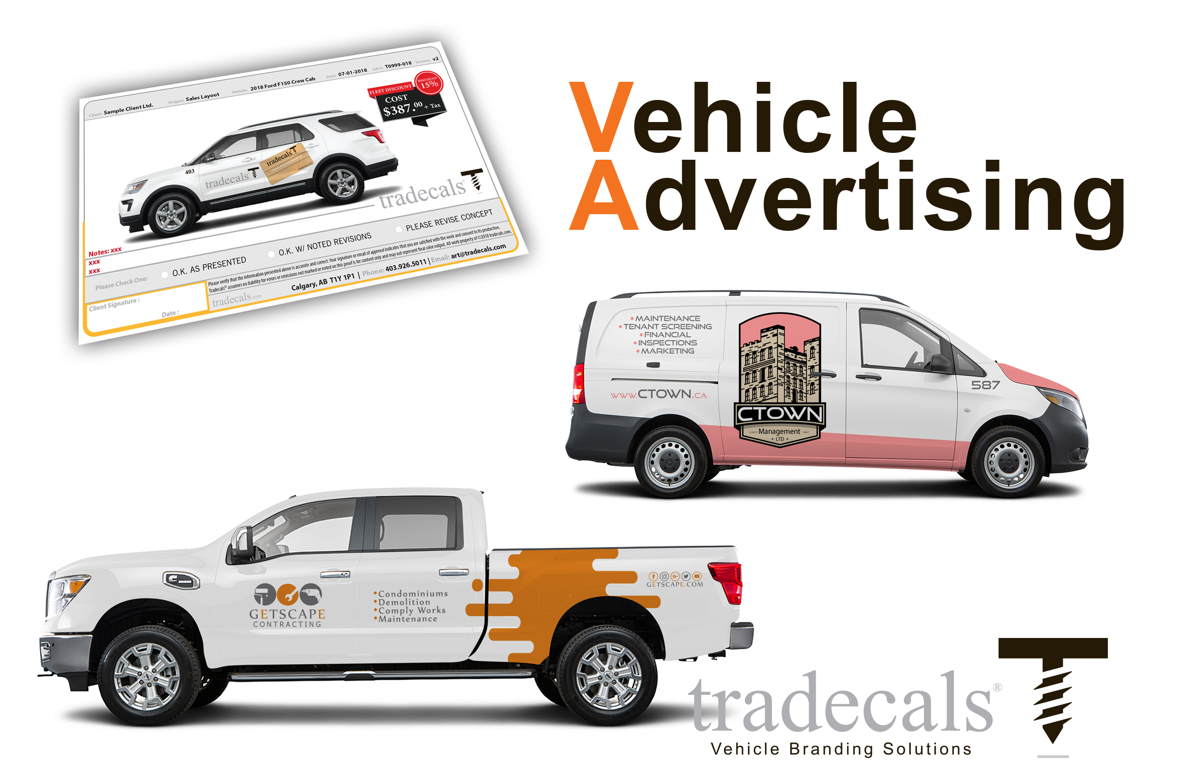 Vehicle Advertising Graphic Design Service Calgary AB